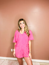 Load image into Gallery viewer, Dora- Mineral Washed Oversized Casual Knit Romper

