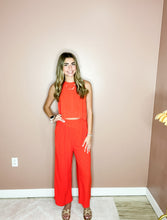 Load image into Gallery viewer, Piper- Solid Woven Linen Sleeveless Top &amp; Pants Set
