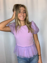 Load image into Gallery viewer, Luna- Mesh Ruffle Top
