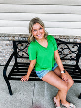 Load image into Gallery viewer, Tamika- Pima Cotton Blend V-Neck Tee
