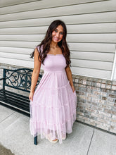 Load image into Gallery viewer, Shiloh- Polka Dot Chiffon Mini Dress
