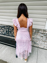 Load image into Gallery viewer, Shiloh- Polka Dot Chiffon Mini Dress

