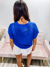 Load image into Gallery viewer, Aspen- Open-Knit Dolman Sleeve Top
