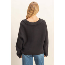 Load image into Gallery viewer, Reese- Textured Collared Pullover
