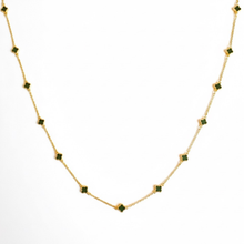 Load image into Gallery viewer, Petite Colored Clover Necklace
