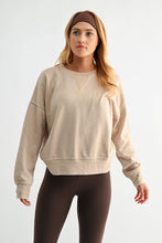 Load image into Gallery viewer, Ariana- Burned Out Crewneck Sweater
