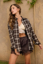 Load image into Gallery viewer, Evelyn- Plaid Button Down Long Sleeve Top
