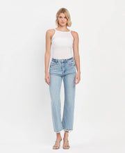 Load image into Gallery viewer, Jayden-SUPER HIGH RISE ANKLE SLIM WIDE JEANS

