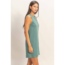 Load image into Gallery viewer, Whitney-  Sleeveless Mini Cotton Dress
