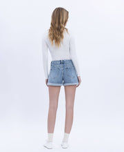Load image into Gallery viewer, Colt- High Rise Cuffed Denim Shorts
