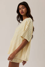 Load image into Gallery viewer, Cameron- Short Sleeve Oversized Stripe T-Shirt
