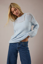 Load image into Gallery viewer, Cove- Knitted Detail Long Sleeve Sweater Top
