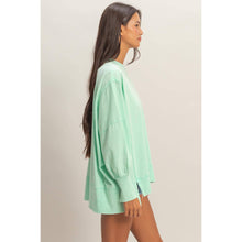 Load image into Gallery viewer, Lora- Oversized Seam Detail Long Sleeve Top
