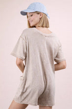 Load image into Gallery viewer, Esme- Mineral Washed Oversized Casual Knit Romper
