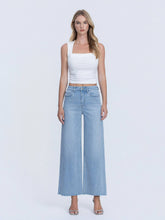 Load image into Gallery viewer, Simon- High Rise Light Wash Ankle Wide Jeans
