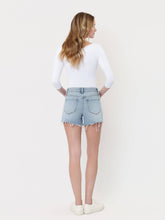 Load image into Gallery viewer, Weston- High Rise Distressed Hem Denim Shorts
