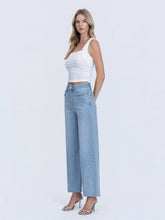 Load image into Gallery viewer, Simon- High Rise Light Wash Ankle Wide Jeans
