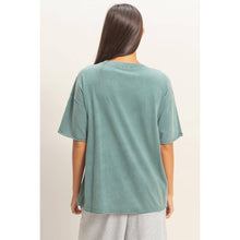 Load image into Gallery viewer, Annie- Washed Pocket Crew Neck T-Shirt
