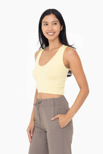 Load image into Gallery viewer, Tessa- Seamless Ribbed V-Neck Crop Top
