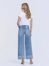 Load image into Gallery viewer, Dexter- High Rise Medium Wash Cuffed Wide Jeans
