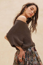 Load image into Gallery viewer, Quincy- Short-Sleeve Pointelle Ribbed Knit Sweater
