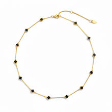 Load image into Gallery viewer, Petite Colored Clover Necklace

