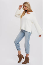 Load image into Gallery viewer, Callie- Strappy Front Fuzzy Pullover
