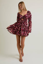 Load image into Gallery viewer, Amber-Long Sleeve Floral Dress
