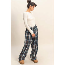 Load image into Gallery viewer, Joey- Flannel Wide Leg Lounge Pants
