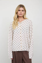 Load image into Gallery viewer, Dara-  Polka Dot Button Down Knit Cardigan
