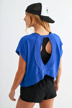 Load image into Gallery viewer, Kambrie- Flow Open-Back Pima Cotton Tee
