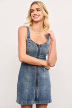 Load image into Gallery viewer, Scottie- Braided Waist Detail Zip Up Front Dress
