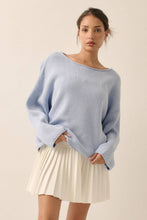 Load image into Gallery viewer, Heidi- Solid Rib-Knit Oversized Boatneck Sweater
