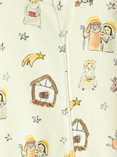 Load image into Gallery viewer, Away in a Manger PJ Footless Onesie Cotton
