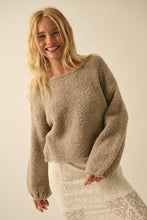 Load image into Gallery viewer, Ellie- Textured Knit Bubble-Sleeve Sweater
