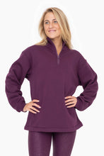 Load image into Gallery viewer, Alyssa- Half-Zip Drawstring Women&#39;s Sweatshirt Pullover
