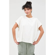 Load image into Gallery viewer, Ariel- Capped Sleeve Mineral Wash T-Shirt
