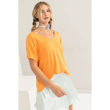 Load image into Gallery viewer, Karina- V Neck Dolman Short Sleeve Top
