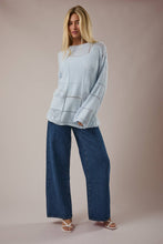 Load image into Gallery viewer, Cove- Knitted Detail Long Sleeve Sweater Top
