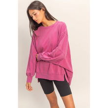 Load image into Gallery viewer, Sofia- Oversized Seam Detail Long Sleeve Top
