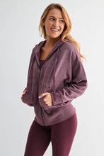 Load image into Gallery viewer, Valerie- Fleece Hoodie Jacket with Tapered Sleeves
