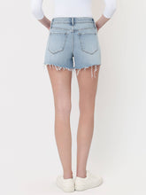 Load image into Gallery viewer, Weston- High Rise Distressed Hem Denim Shorts
