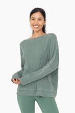 Load image into Gallery viewer, Kaya- Waffle Ribbed Round Neck Pullover
