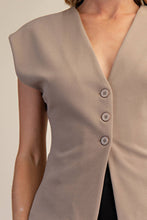 Load image into Gallery viewer, Gabby- V-Neck Fitted Waist Vest Top
