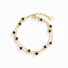 Load image into Gallery viewer, Petite Clover Layered Chain Bracelet
