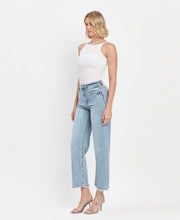 Load image into Gallery viewer, Jayden-SUPER HIGH RISE ANKLE SLIM WIDE JEANS
