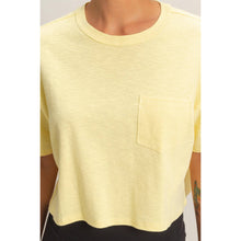 Load image into Gallery viewer, Dani- Boxy Crew Neck Top With Pocket
