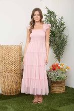 Load image into Gallery viewer, Shiloh- Polka Dot Chiffon Mini Dress
