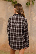 Load image into Gallery viewer, Evelyn- Plaid Button Down Long Sleeve Top
