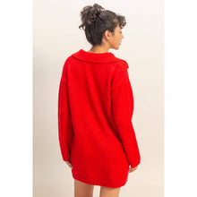 Load image into Gallery viewer, Kalee- Polo Long Sleeve Sweater Dress

